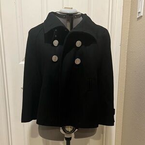 Cape Black Peacoat style Express Medium